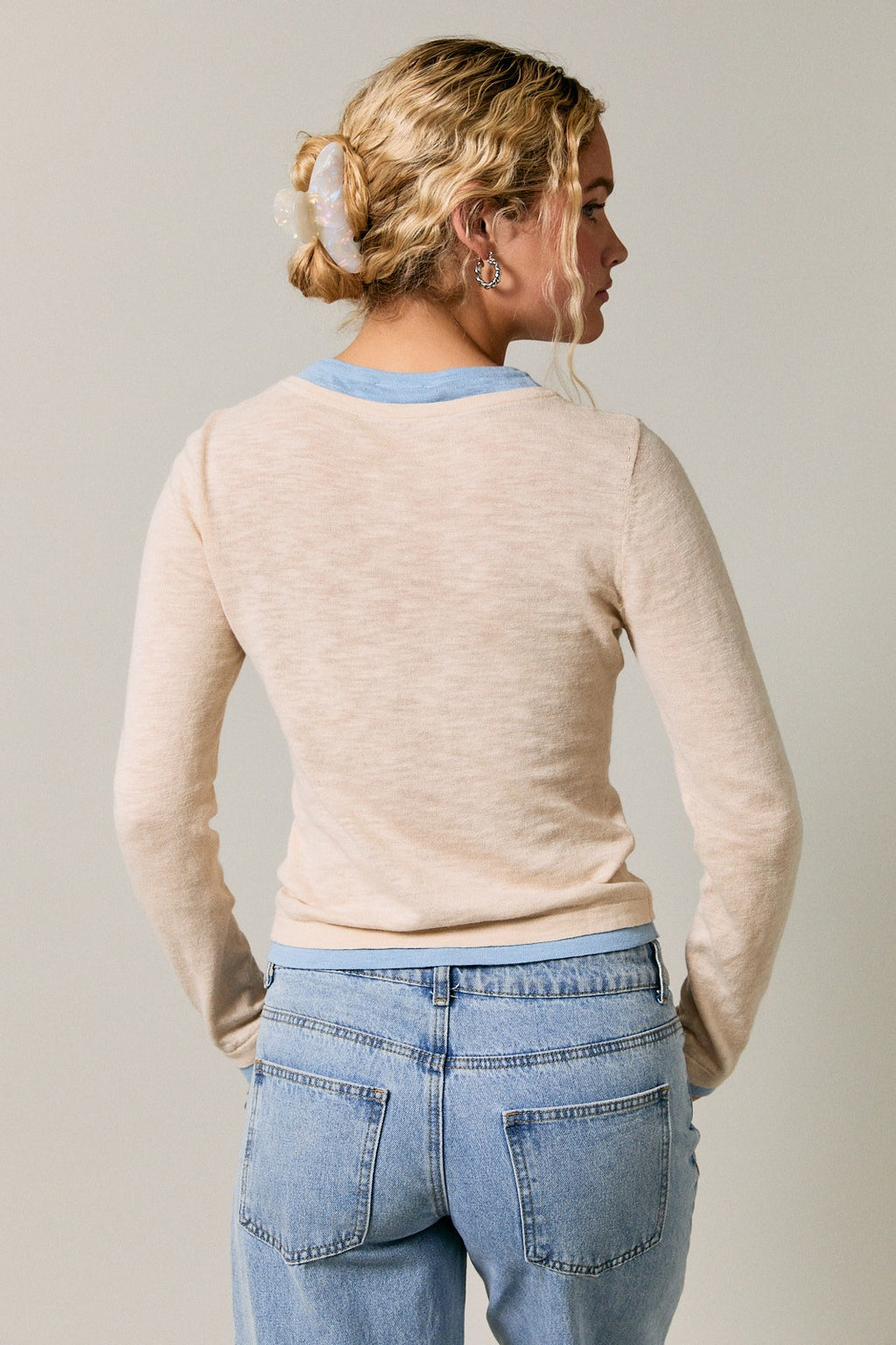 Double Layer Detail Long Sleeve