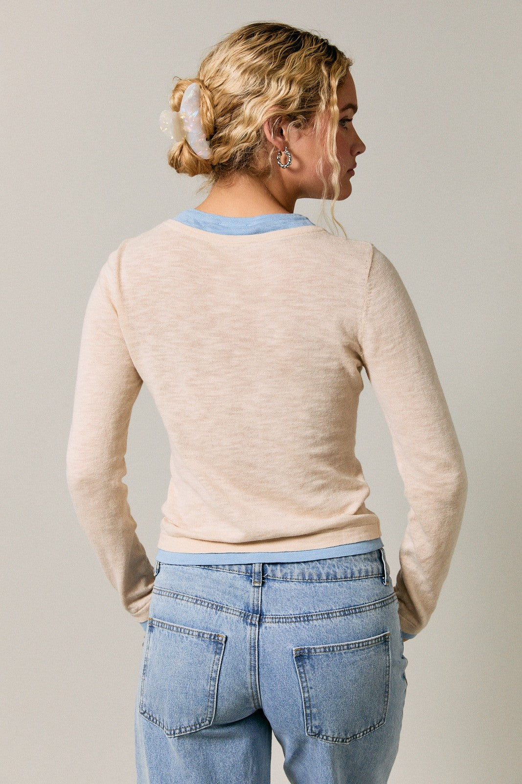 Double Layer Detail Long Sleeve