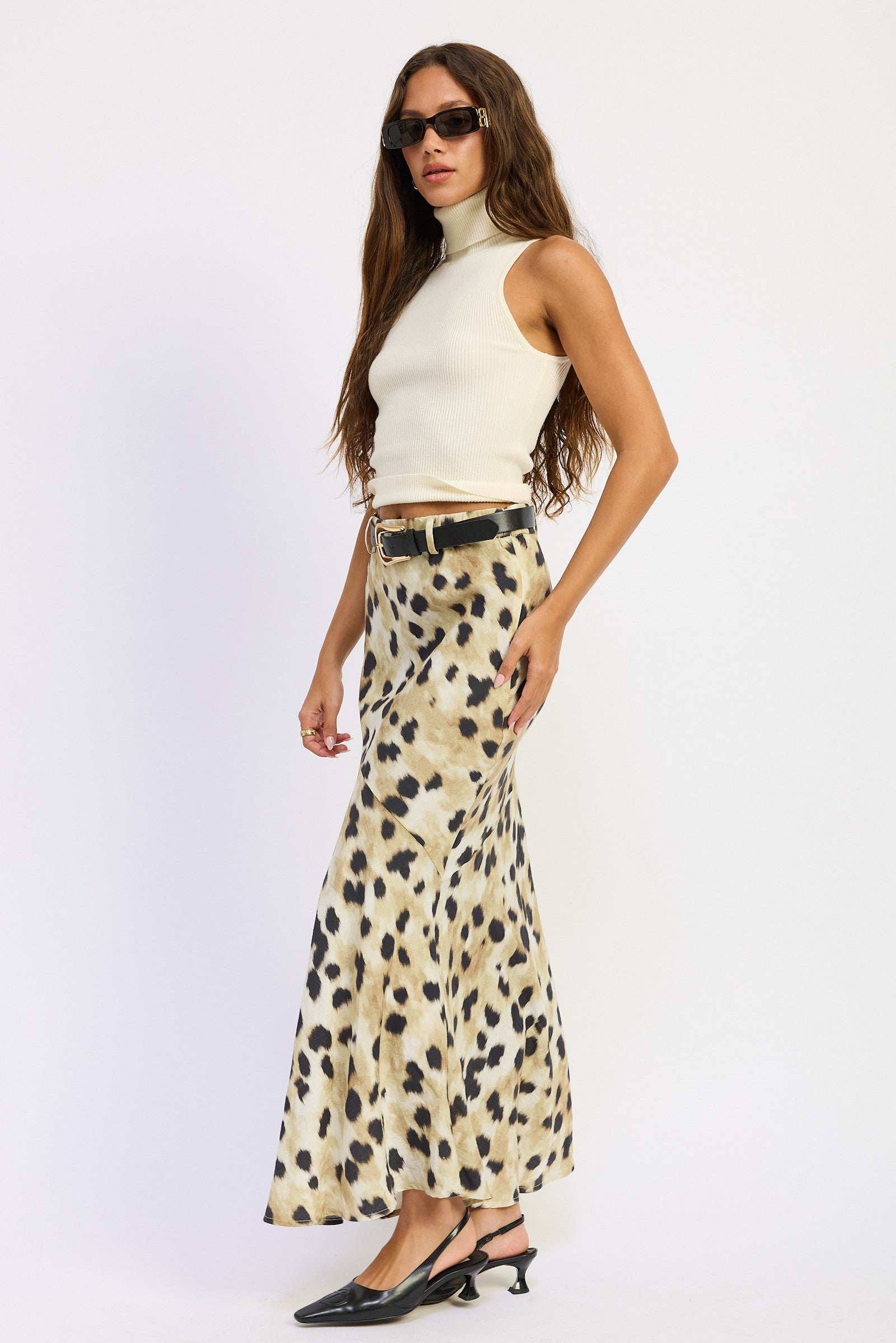 Bea Maxi Leopard Skirt