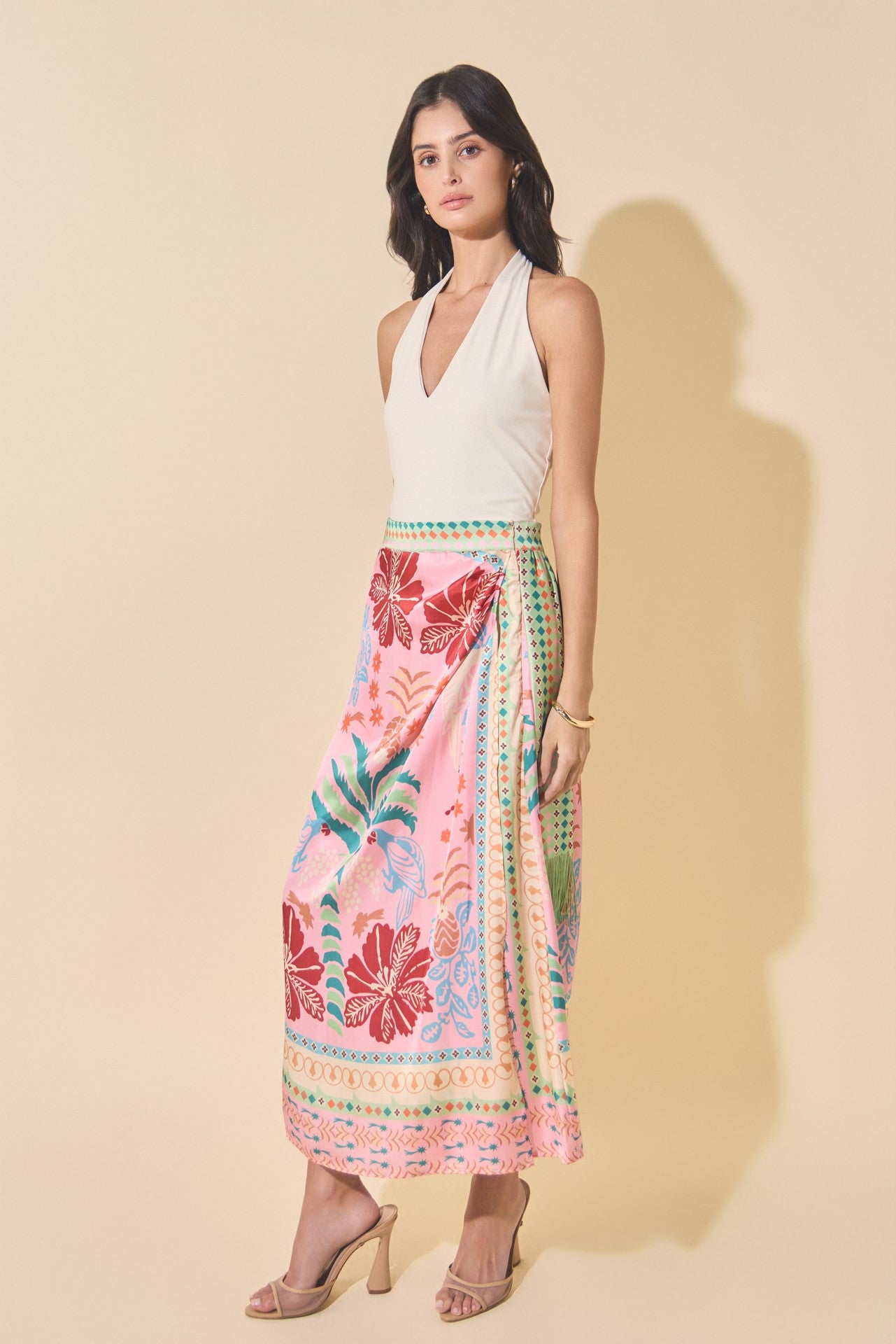 Floral Printed Maxi Skirt