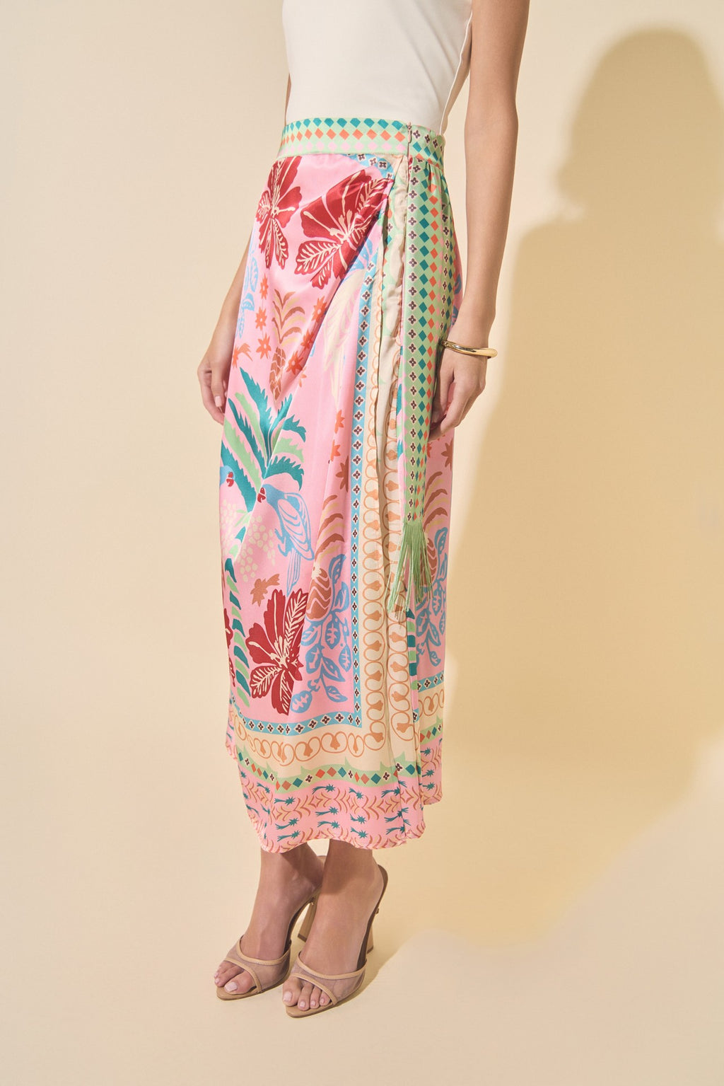 Floral Printed Maxi Skirt