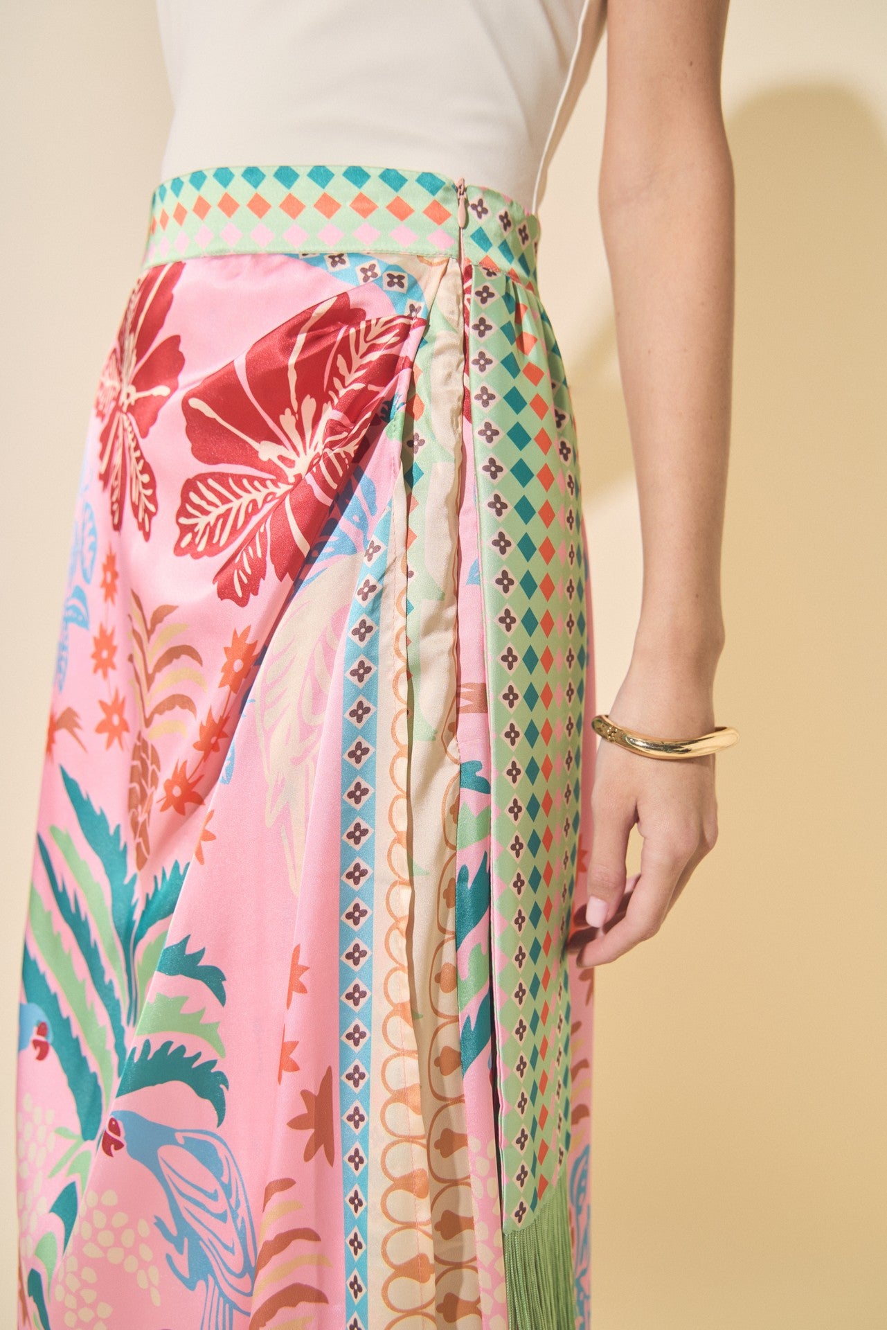 Floral Printed Maxi Skirt