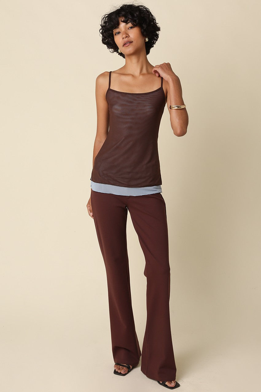 Kalla Mesh Layered Cami Top