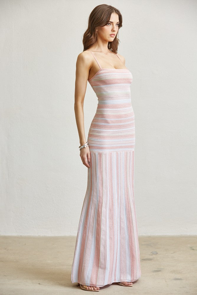 Zora Metallic Maxi Dress