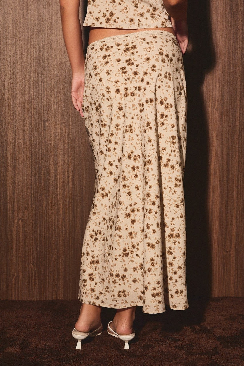 Sascha Floral Midi Skirt
