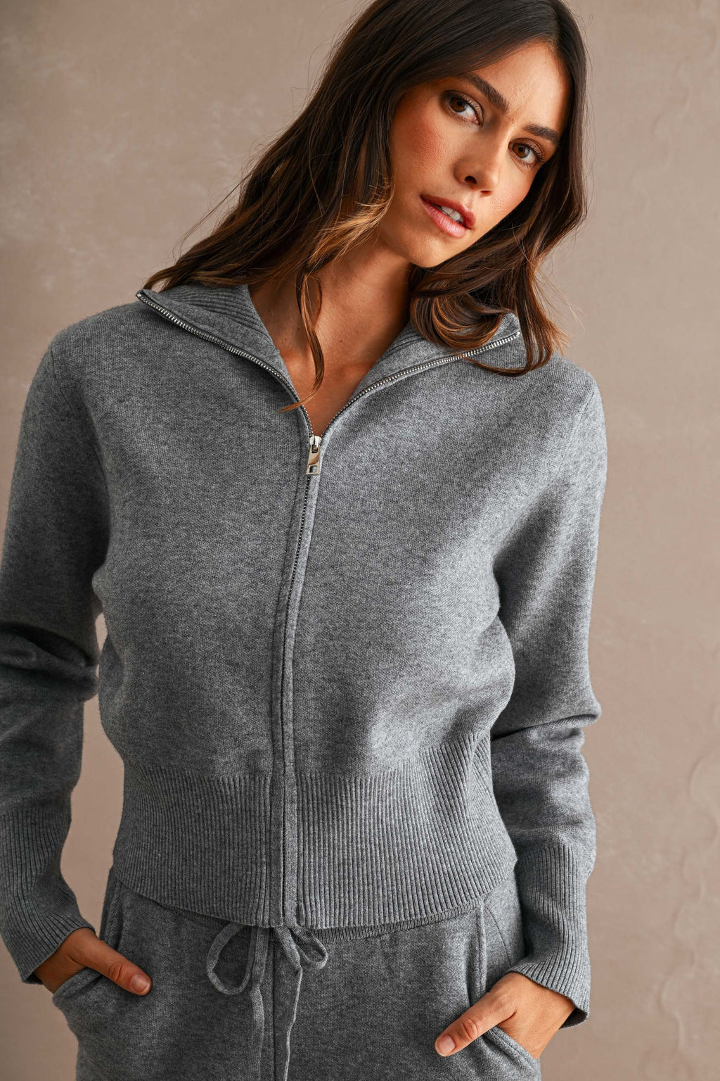 Cameron Zip Up Sweater