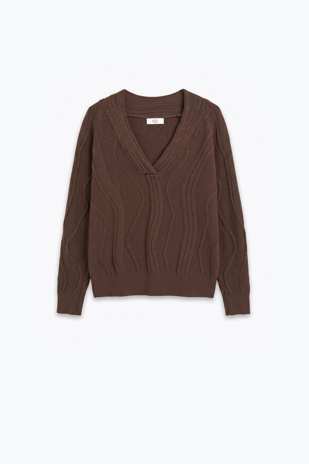 Wave Neck Sweater