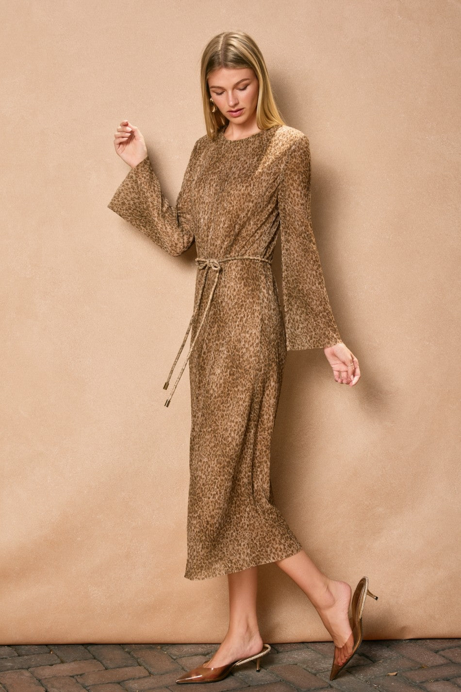 Opal Animal Print Midi Dress