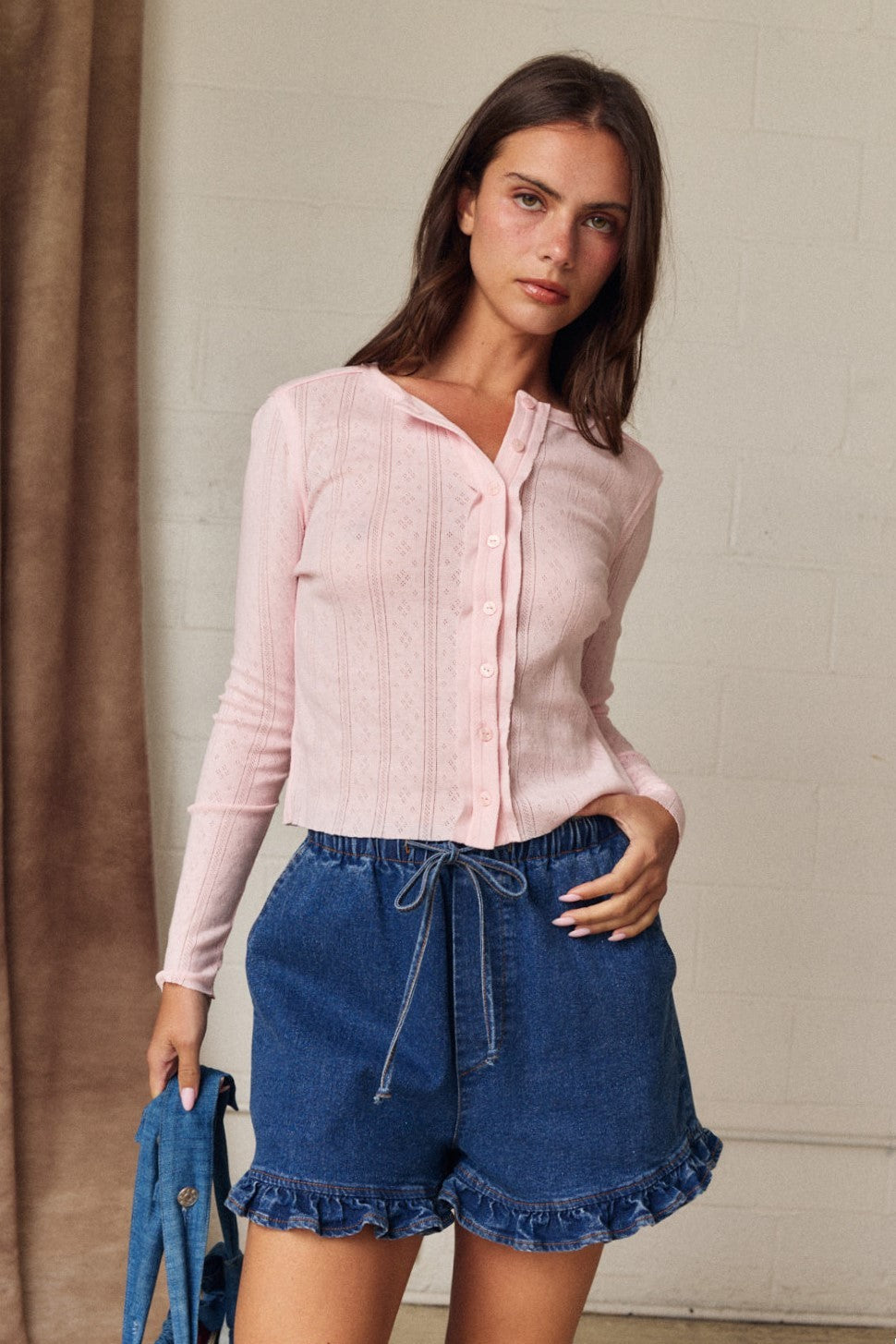 Poppy Pointelle Cardigan
