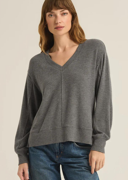 Wilder Cloud V-Neck Long Sleeve Top