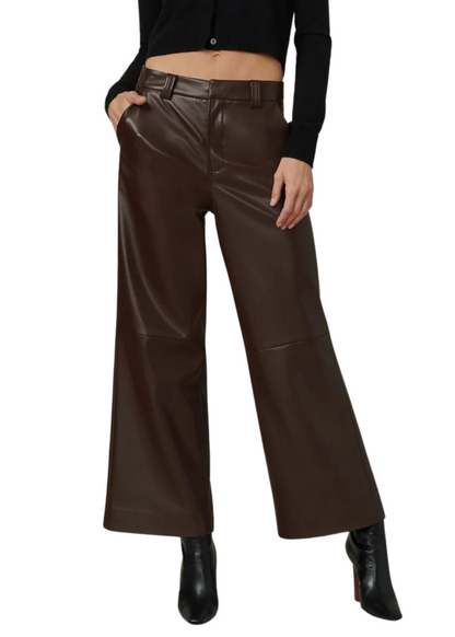 The Mia Wide Leg Vegan Leather