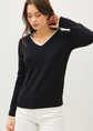 Penny Varsity V-Neck Sweater