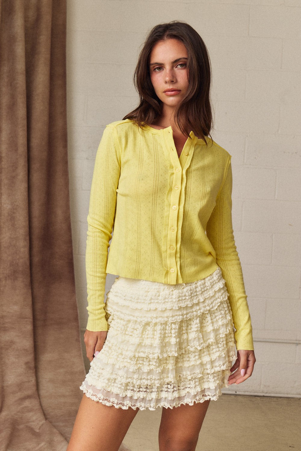 Poppy Pointelle Cardigan