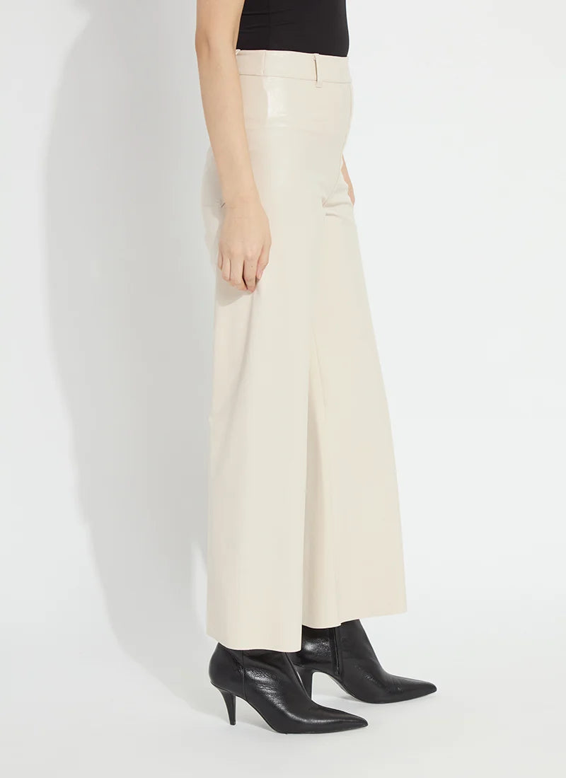 Vegan Leather Wide Leg