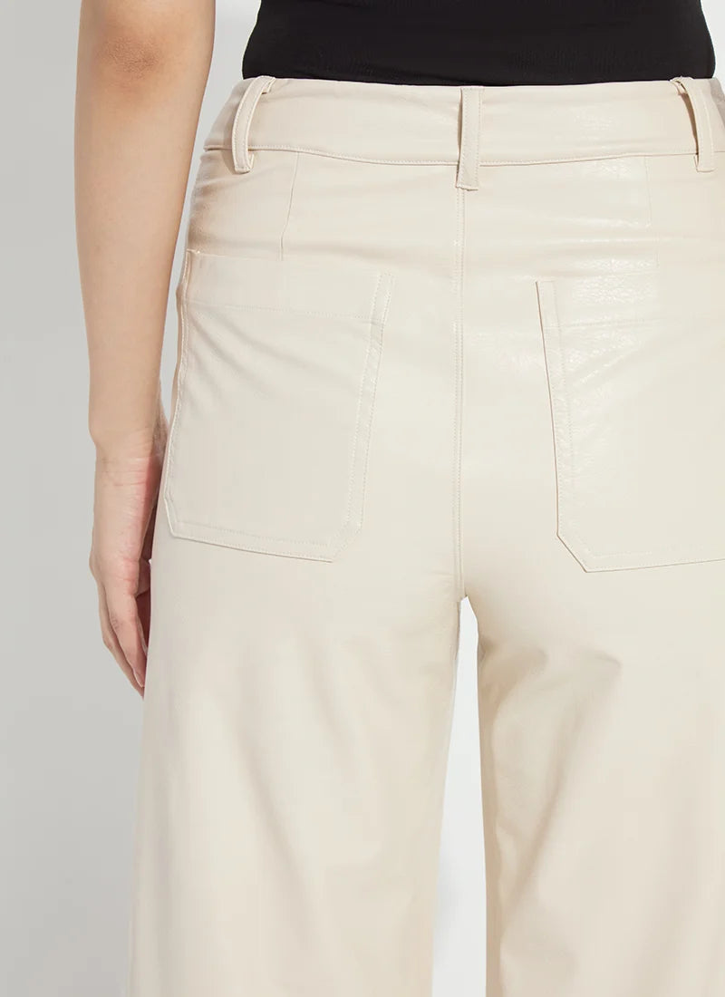 Vegan Leather Wide Leg