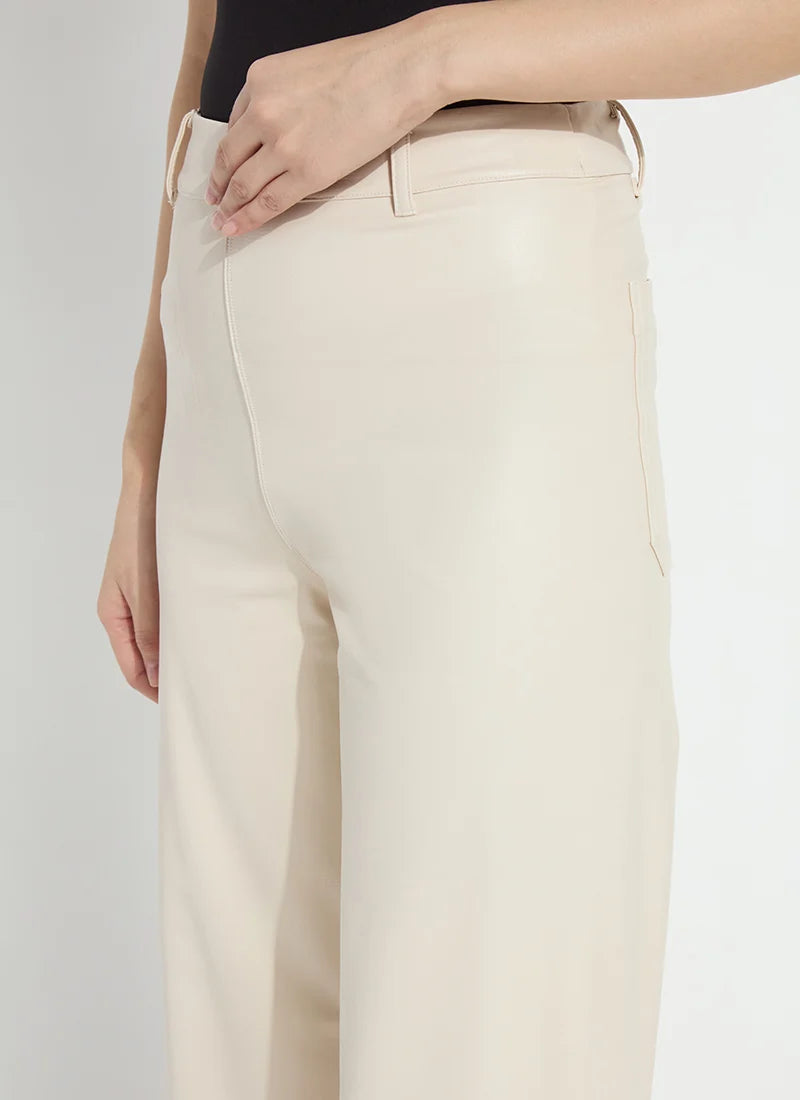 Vegan Leather Wide Leg