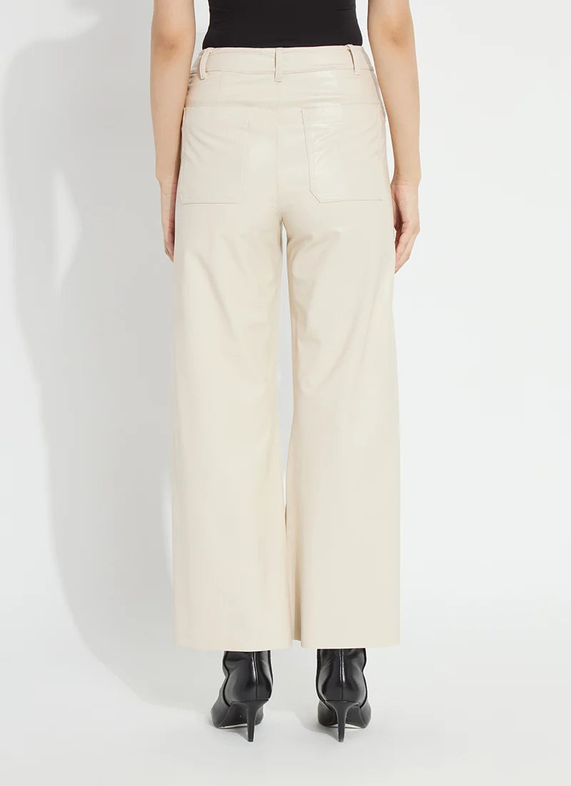 Vegan Leather Wide Leg