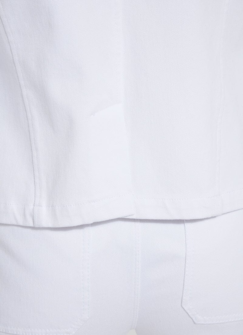 Della Denim Cropped Blazer