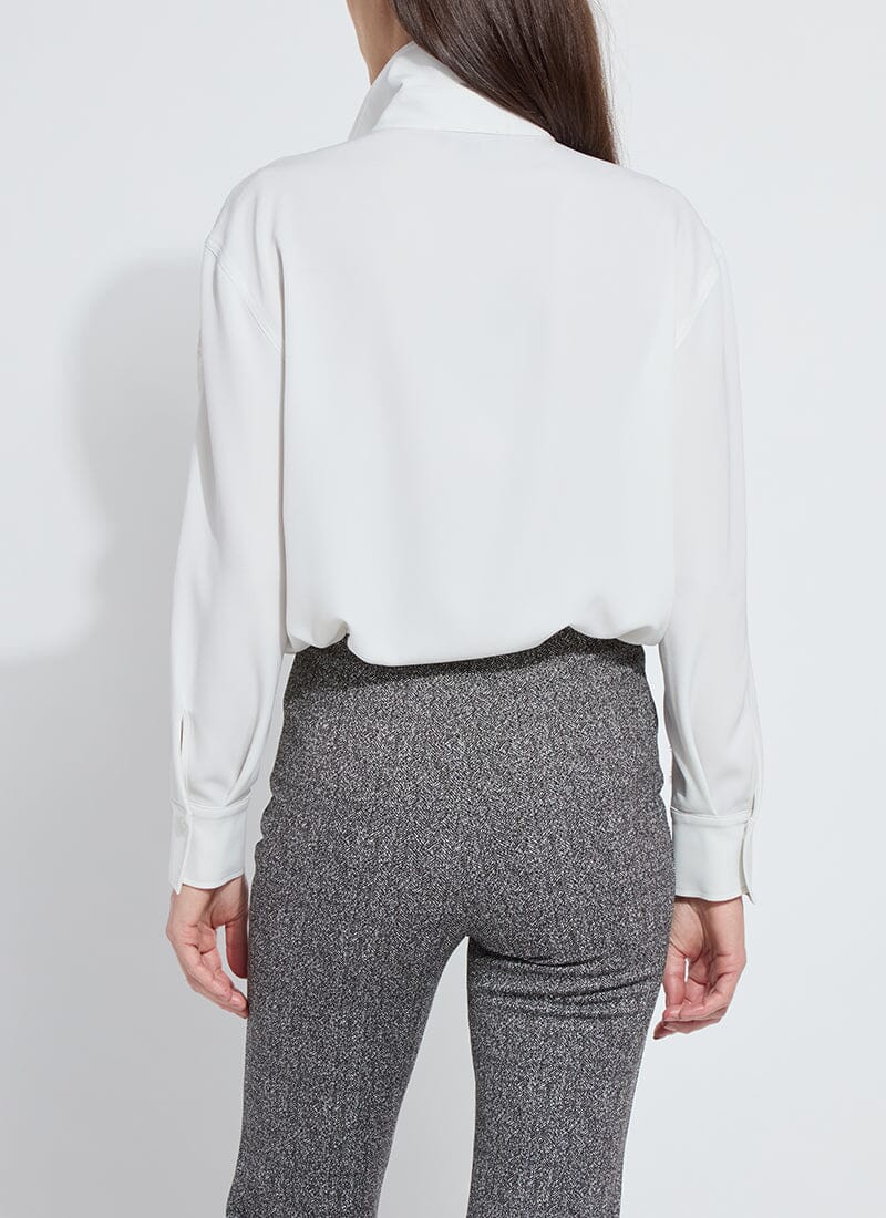 Natasha Lace Trim Button Down Shirt