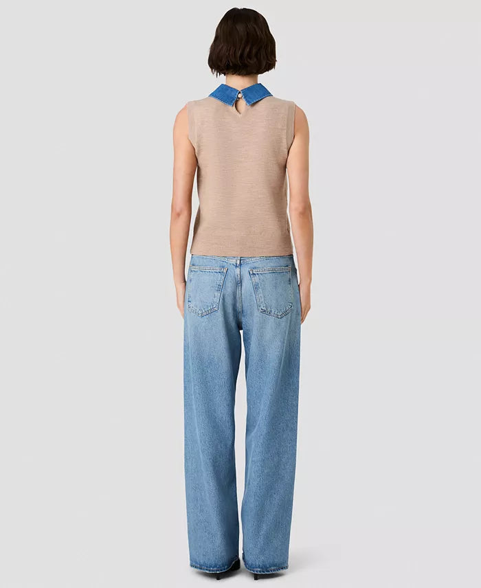 Babysoft Collared Neck Knit Top