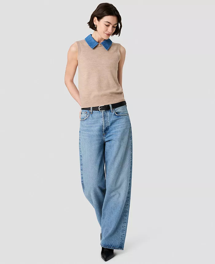 Babysoft Collared Neck Knit Top