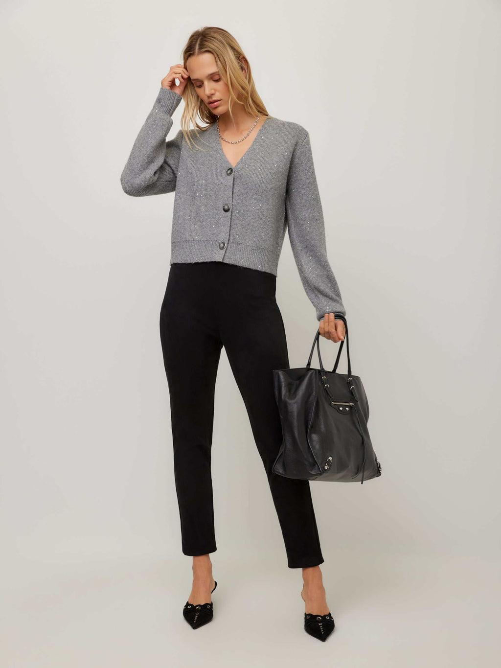 Nae Sequin Sweater Cardigan