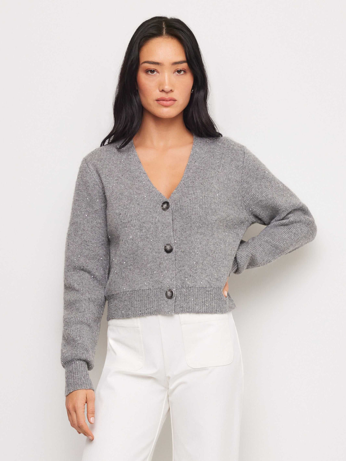 Nae Sequin Sweater Cardigan
