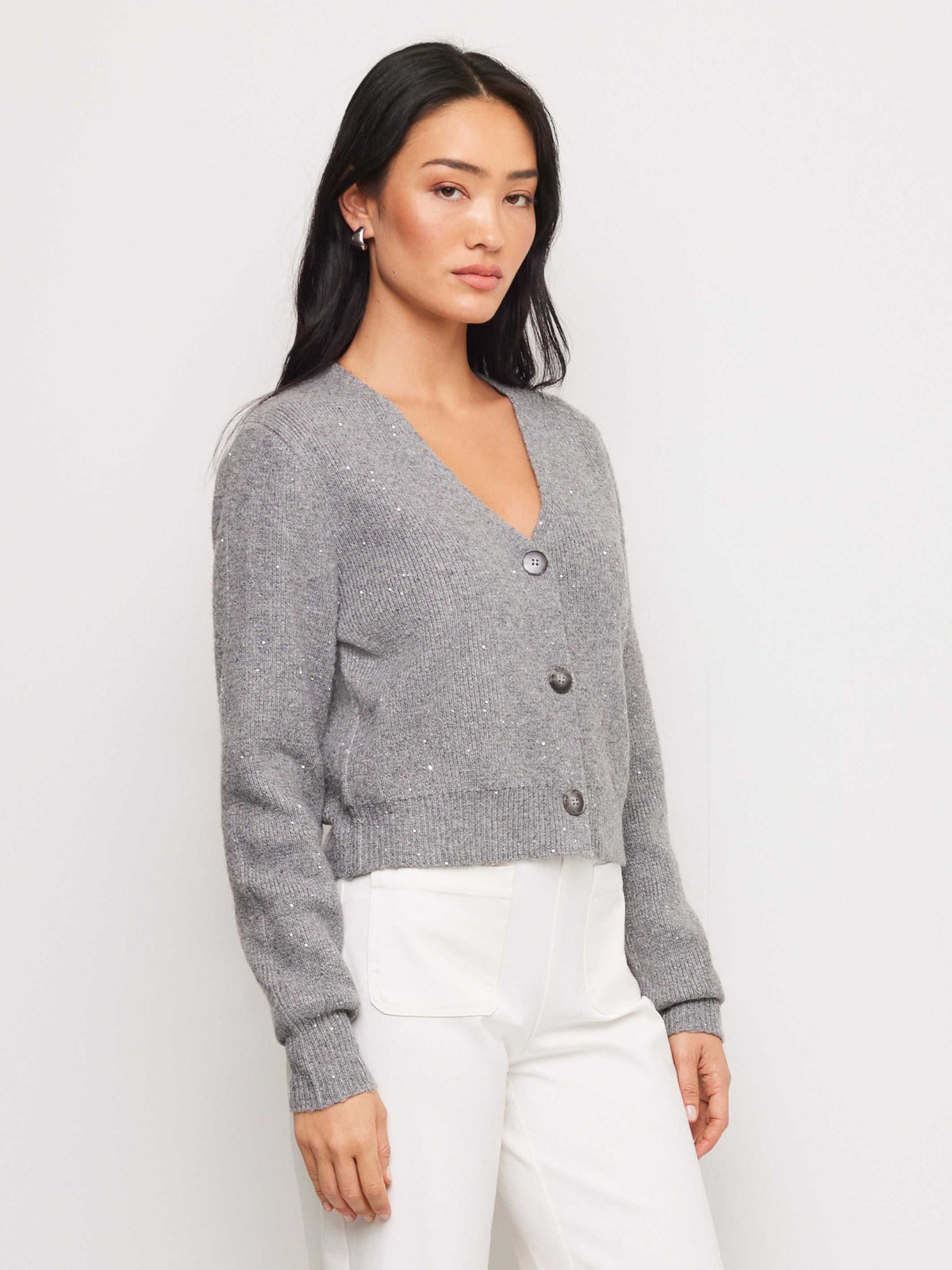 Nae Sequin Sweater Cardigan
