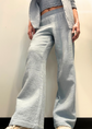 Smocked Waist Wide Leg Pant