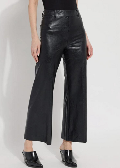 Vegan Leather Wide Leg