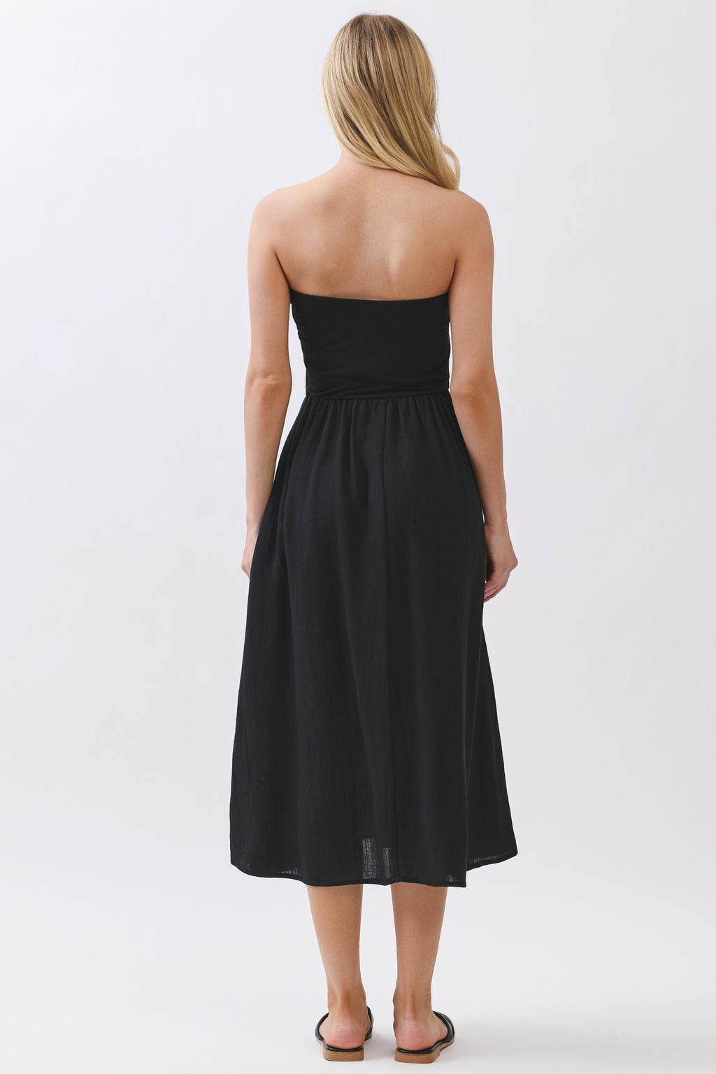 Strapless Midi Dress