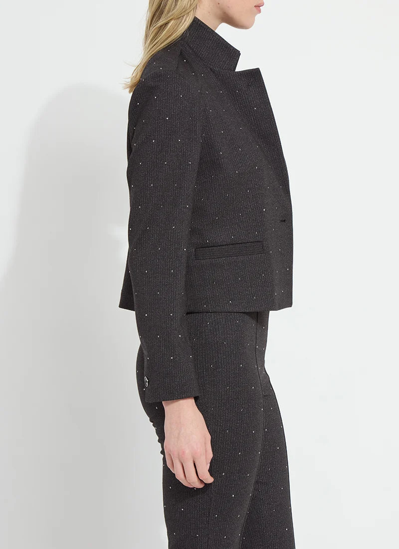 Caroline Crystal Embellished Crop Blazer