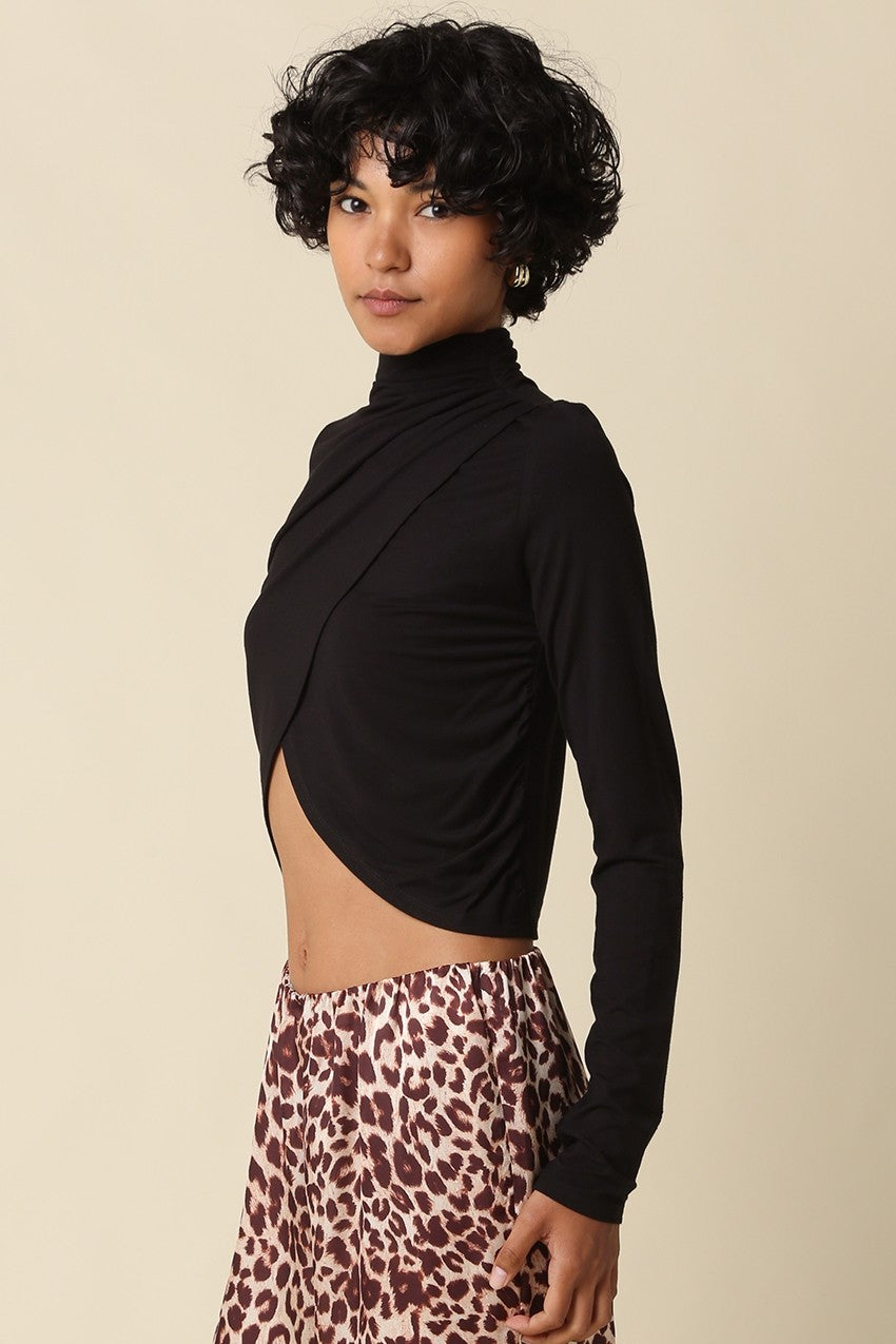 Juno Cutout Turtleneck Top