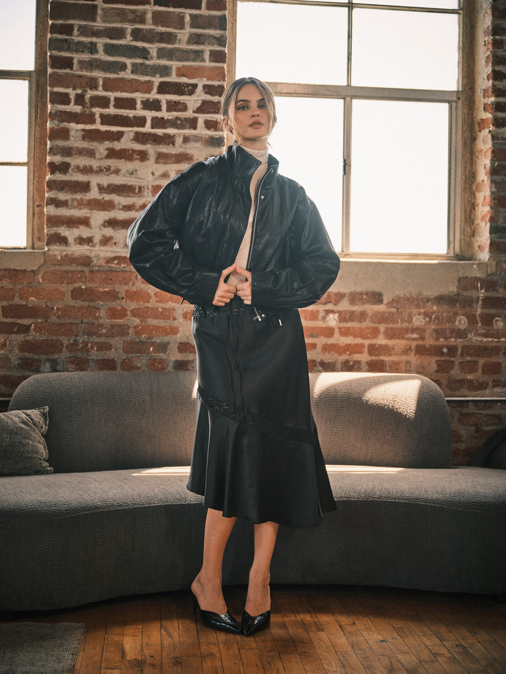 Violet Bomber Jacket