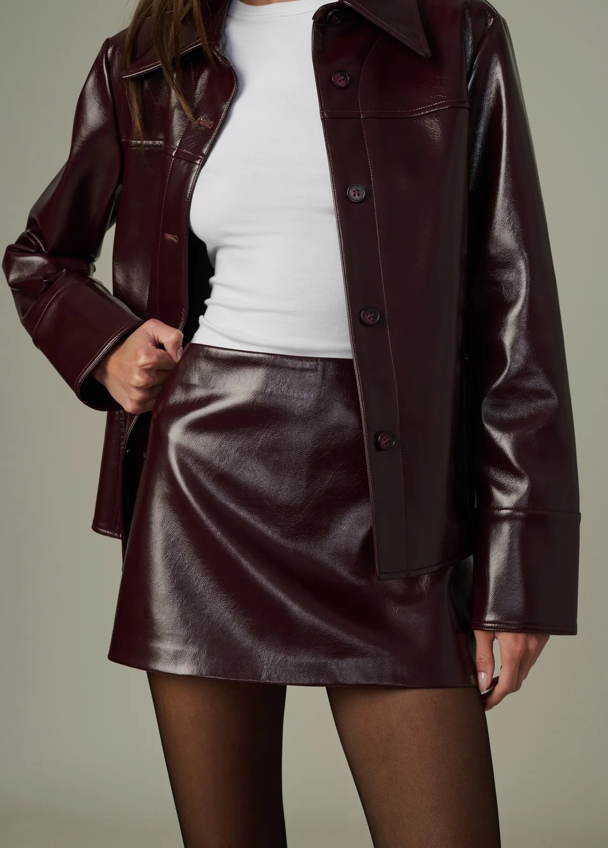 The Vegan Patent Leather Mini - Clothes Horse