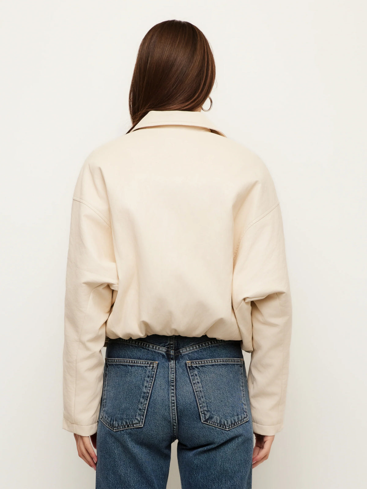 Regin Faux Leather Bomber Jacket