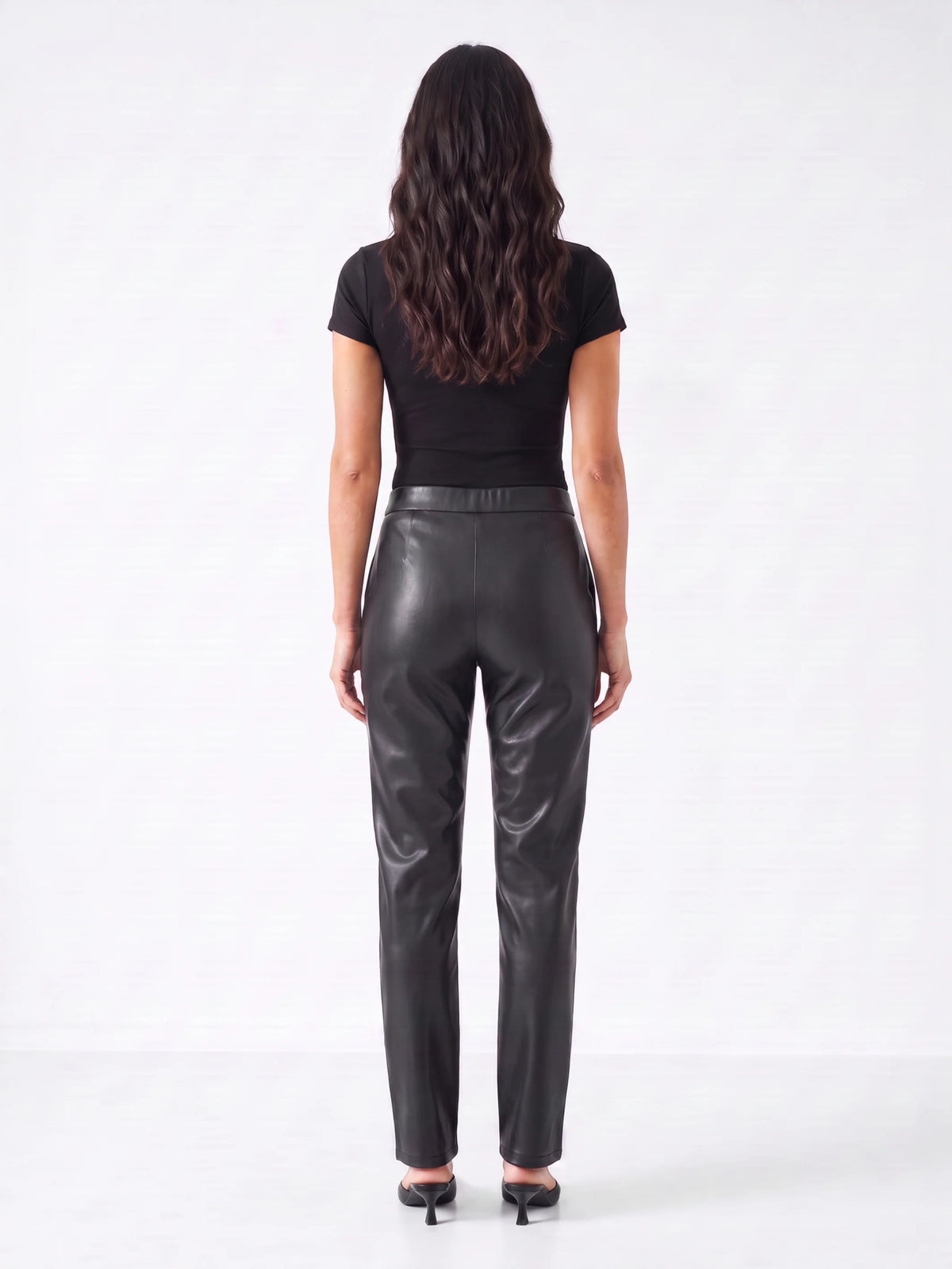 Laurel Faux Leather Straight Leg Pant