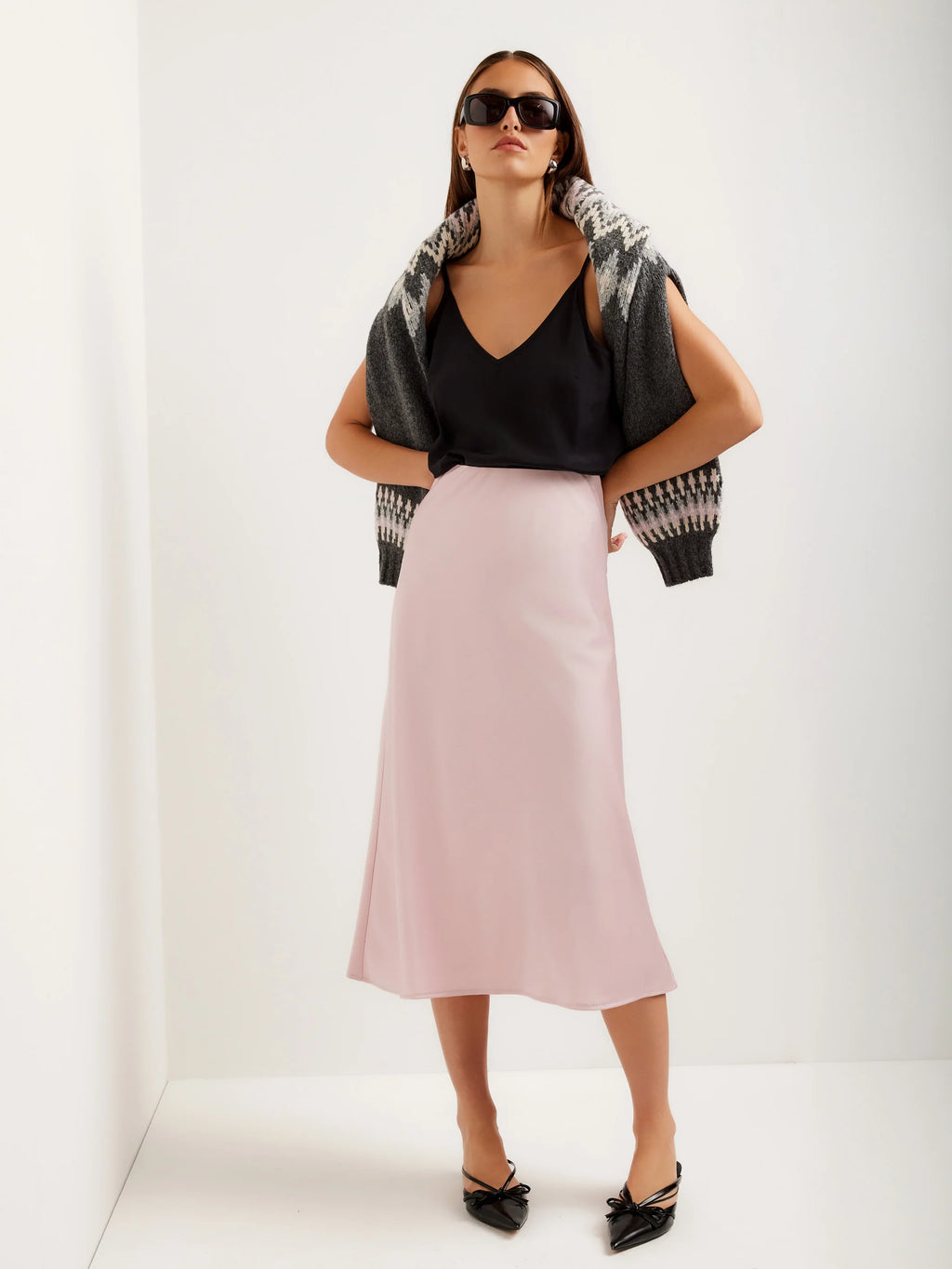 Eva Bias Ankle Skirt