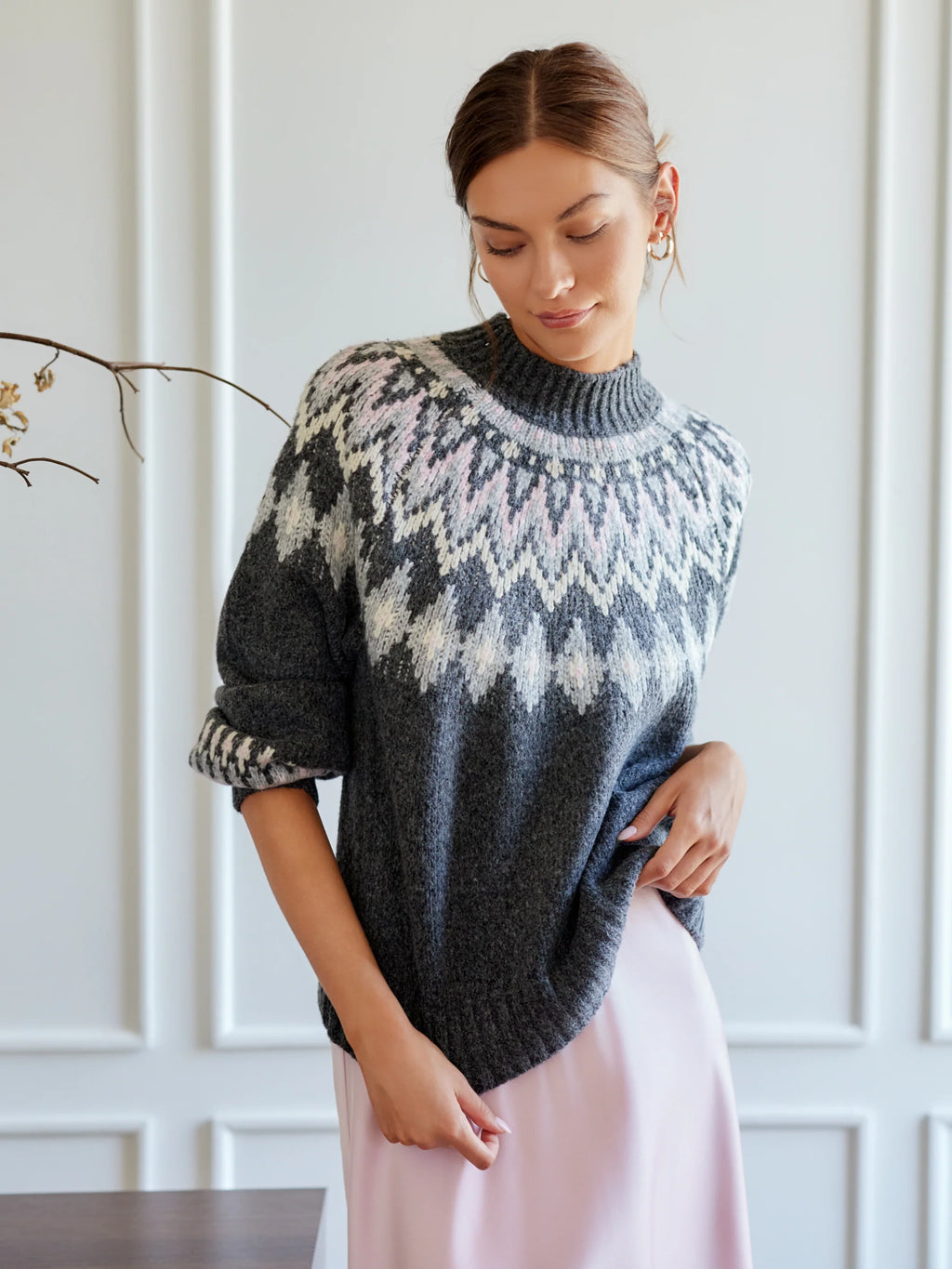 Zarah Jacquard Sweater