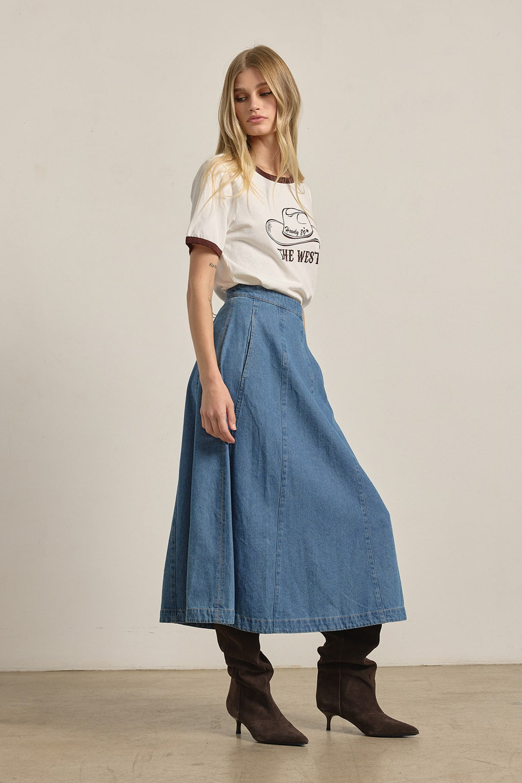 Demi Denim Skirt