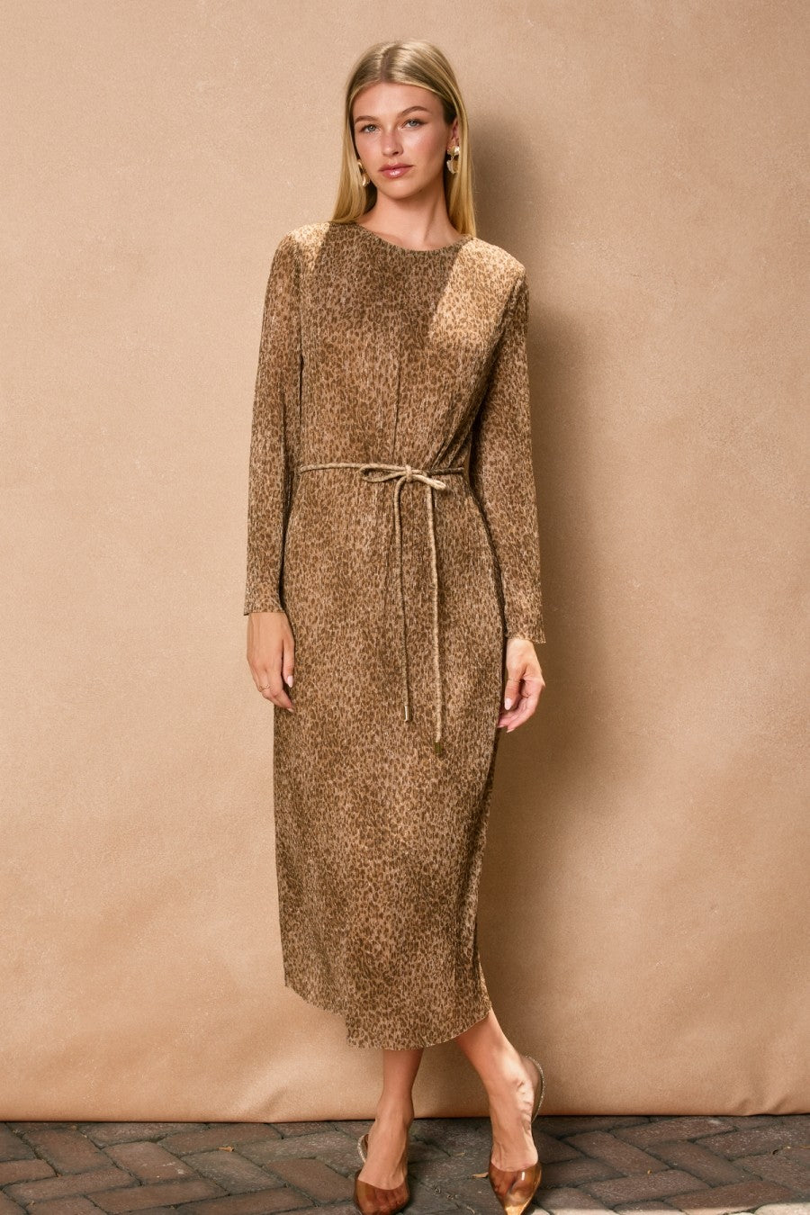 Opal Animal Print Midi Dress