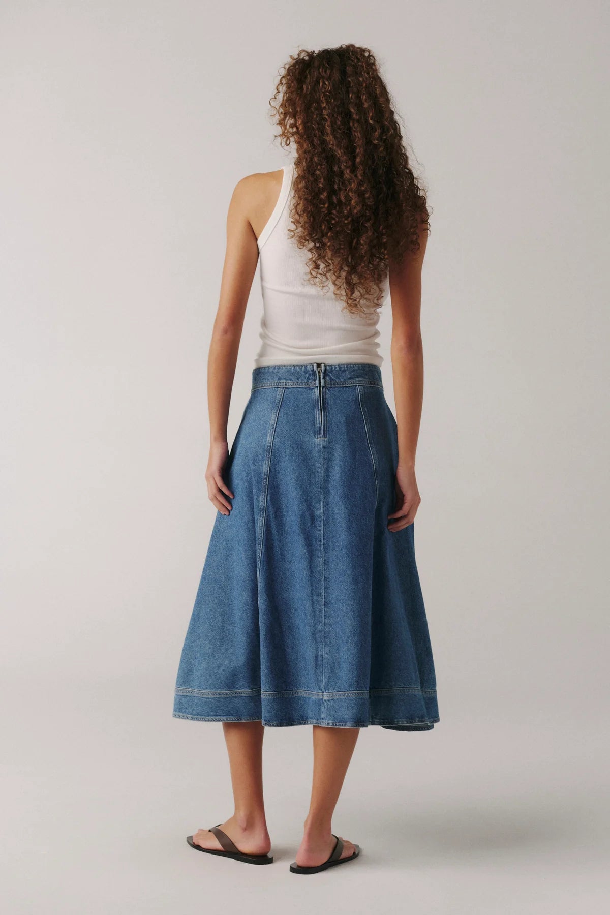 LOS Denim Midi Skirt - Clothes Horse