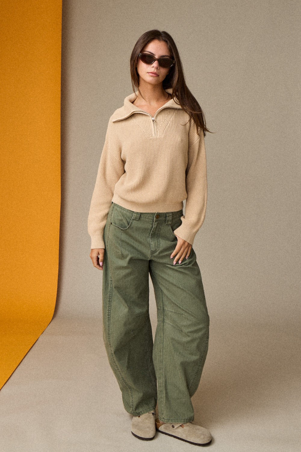 Julissa Quarter Zip Sweater