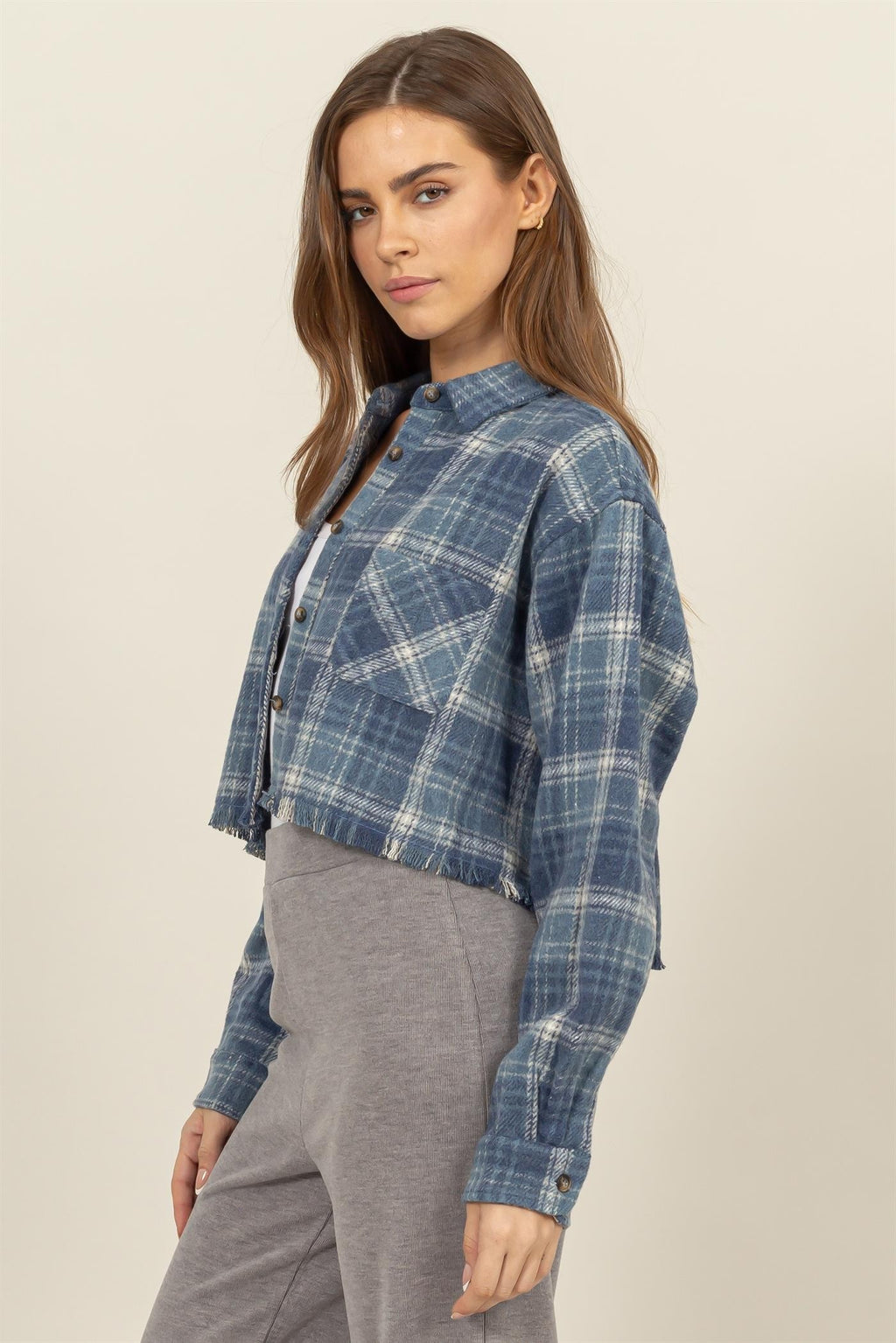 Kira Cropped Flannel