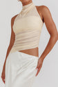 Luna Mesh Halter Dress