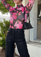 Tyla Floral Mesh Top