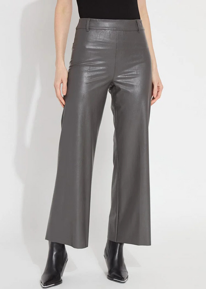 Vegan Leather Wide Leg