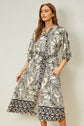 Ashlyn Tropical Shirt Dress