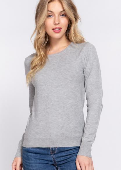 Long Sleeve Basic Sweater