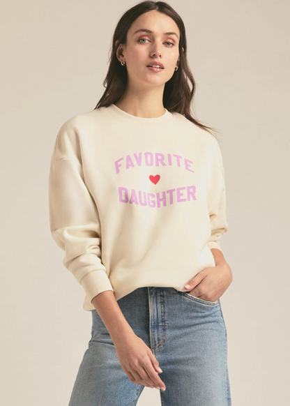 Favorite Daughter Heart Logo Sweatshirt